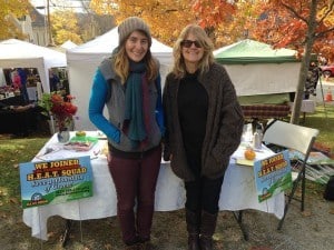 AmeriCorps member Kerry at a community event in Mt. Holly, VT.