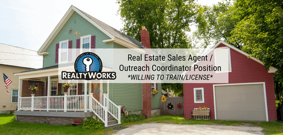 Real Estate Sales Agent/ Outreach Coordinator Position *WILLING TO TRAIN & LICENSE*